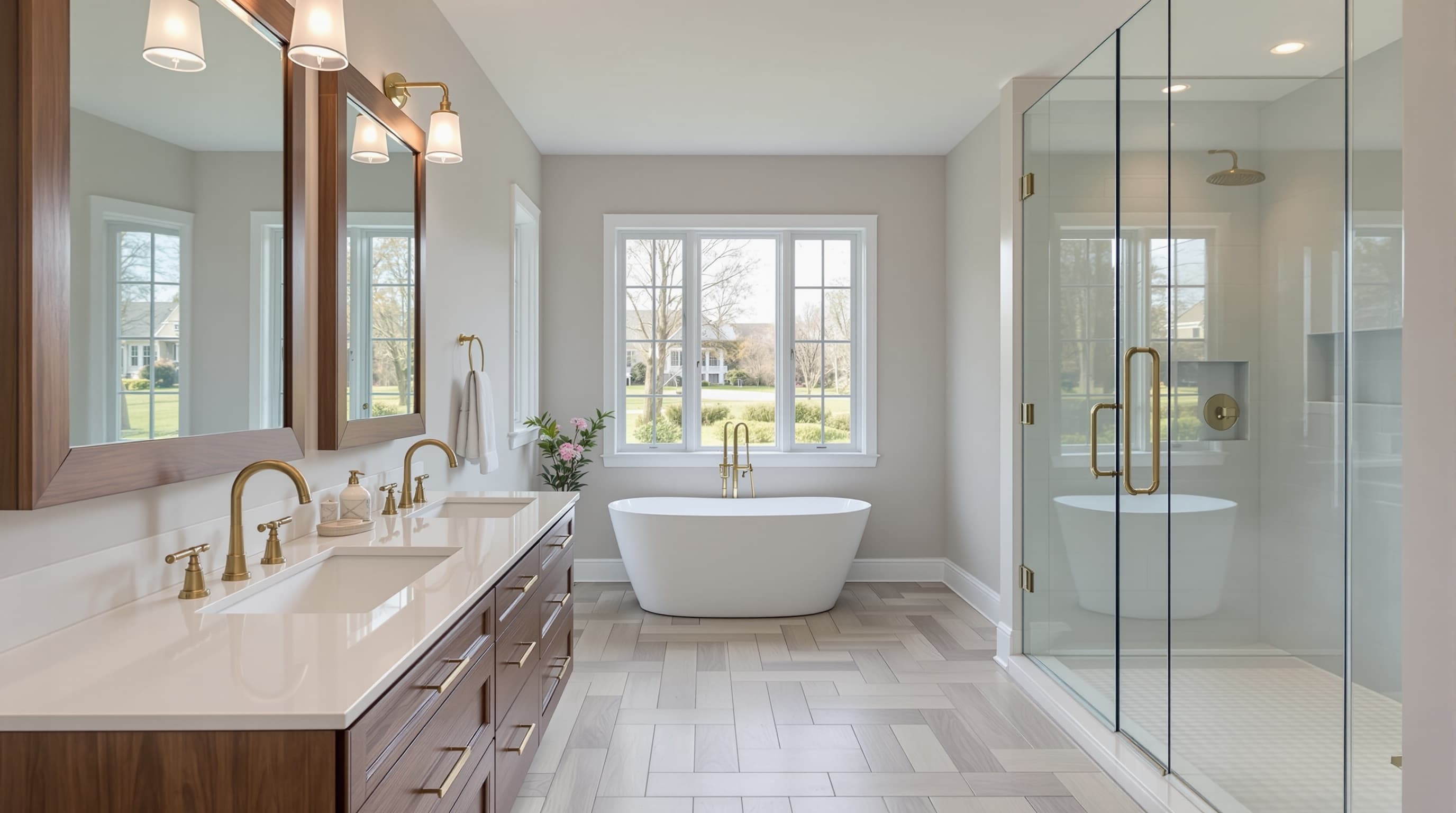 Finished Massachusetts bathroom renovation